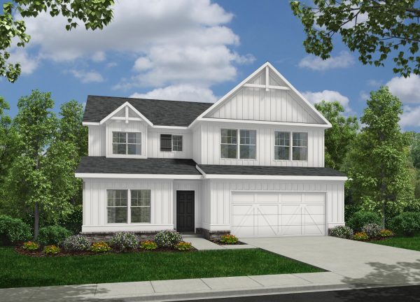 Brentwood Elv B - 2 Story House Plans in GA