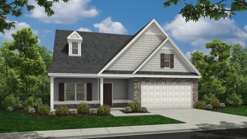 Crofton Elv B - 2 Story House Plans in GA