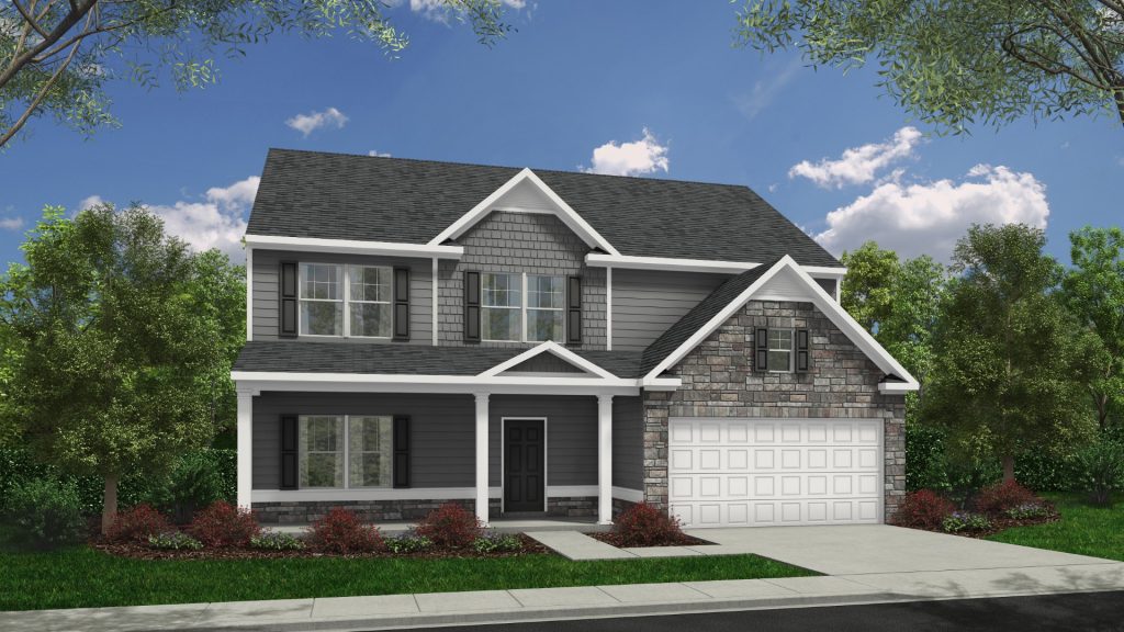 Graham Elv A - 2 Story House Plans in GA