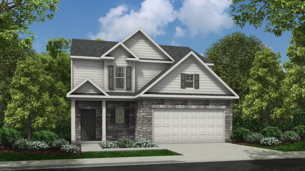 Laurel Elv D - 2 Story House Plans in GA